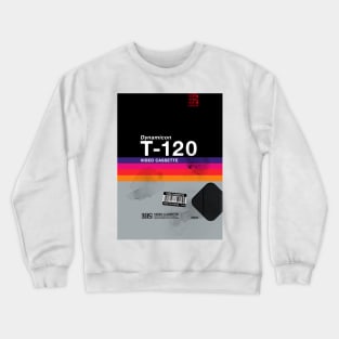 VHS cassette case, Dynamicon T-120 [retrowave/vaporwave] Crewneck Sweatshirt